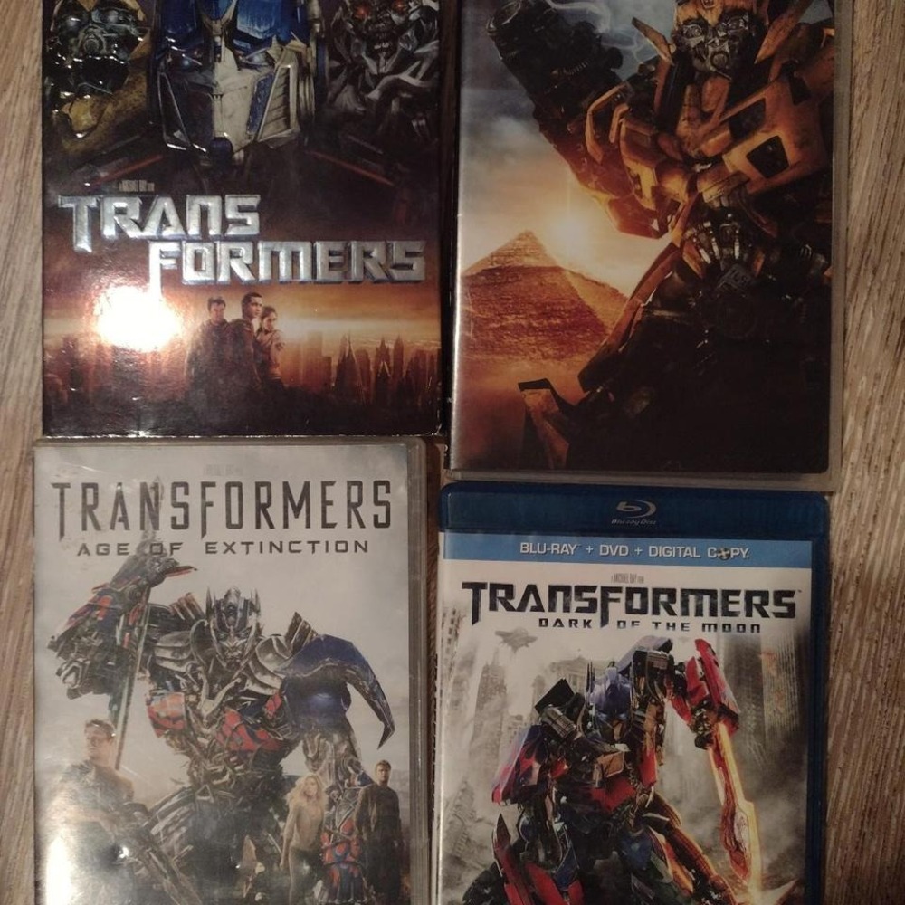 Lot of 4 Transformers Movie DVDS